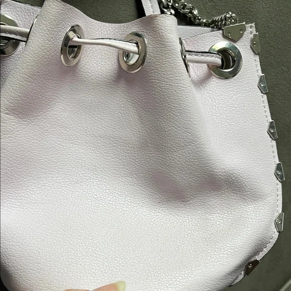 Zara Light Pink Mini Bucket Bag - Picture 9 of 10